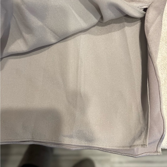 HALSTON Silver Fog Slip Satin Dress.Size M - Picture 11 of 14